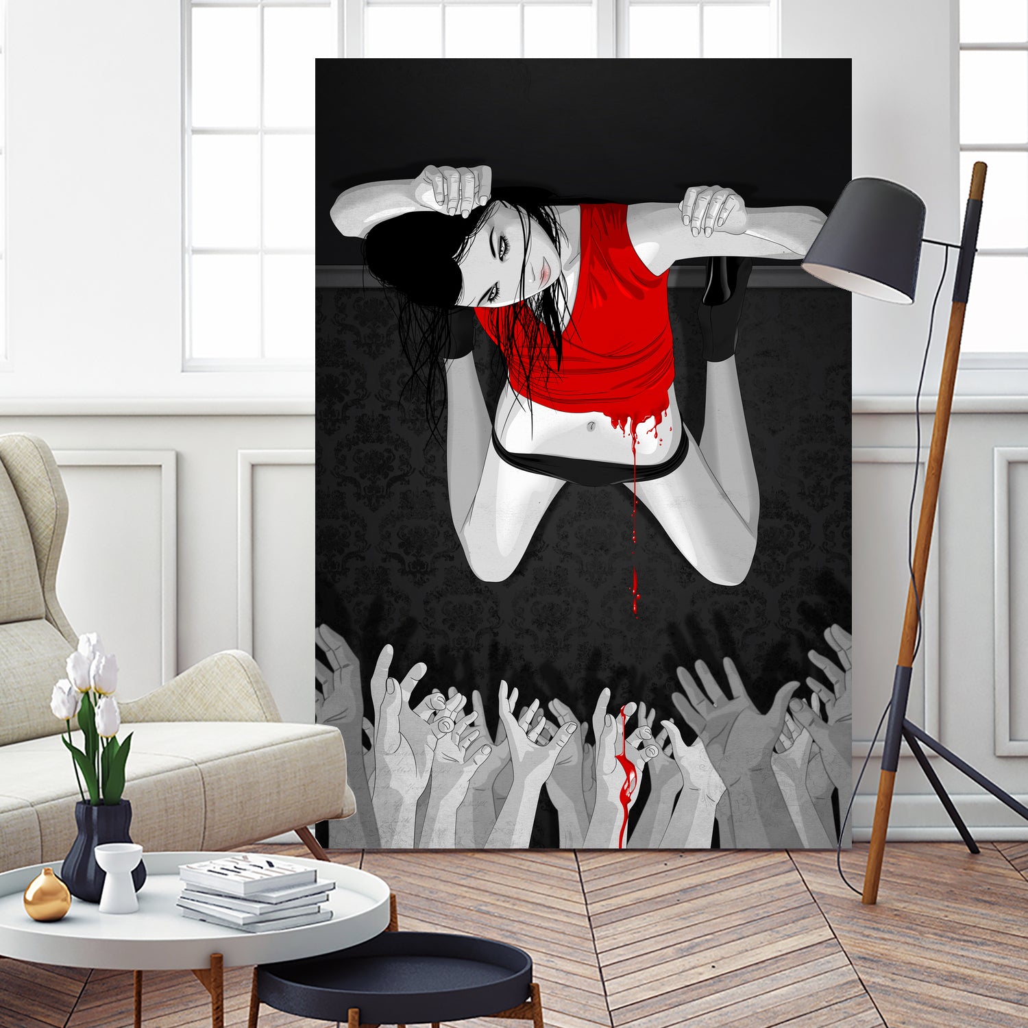 Every Angel Is Terror by Vassilis Dimitros on GIANT ART - black digital painting