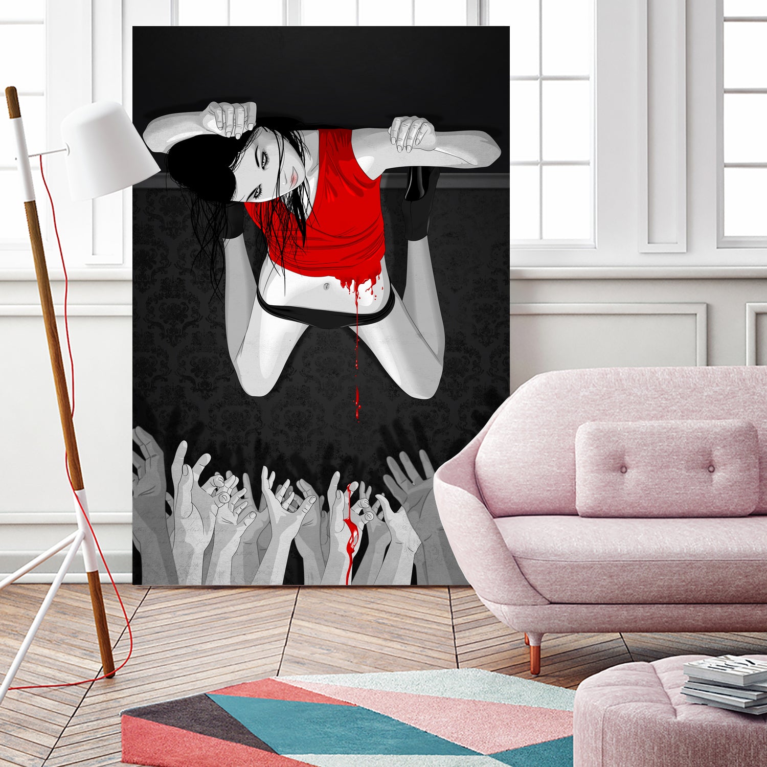 Every Angel Is Terror by Vassilis Dimitros on GIANT ART - black digital painting