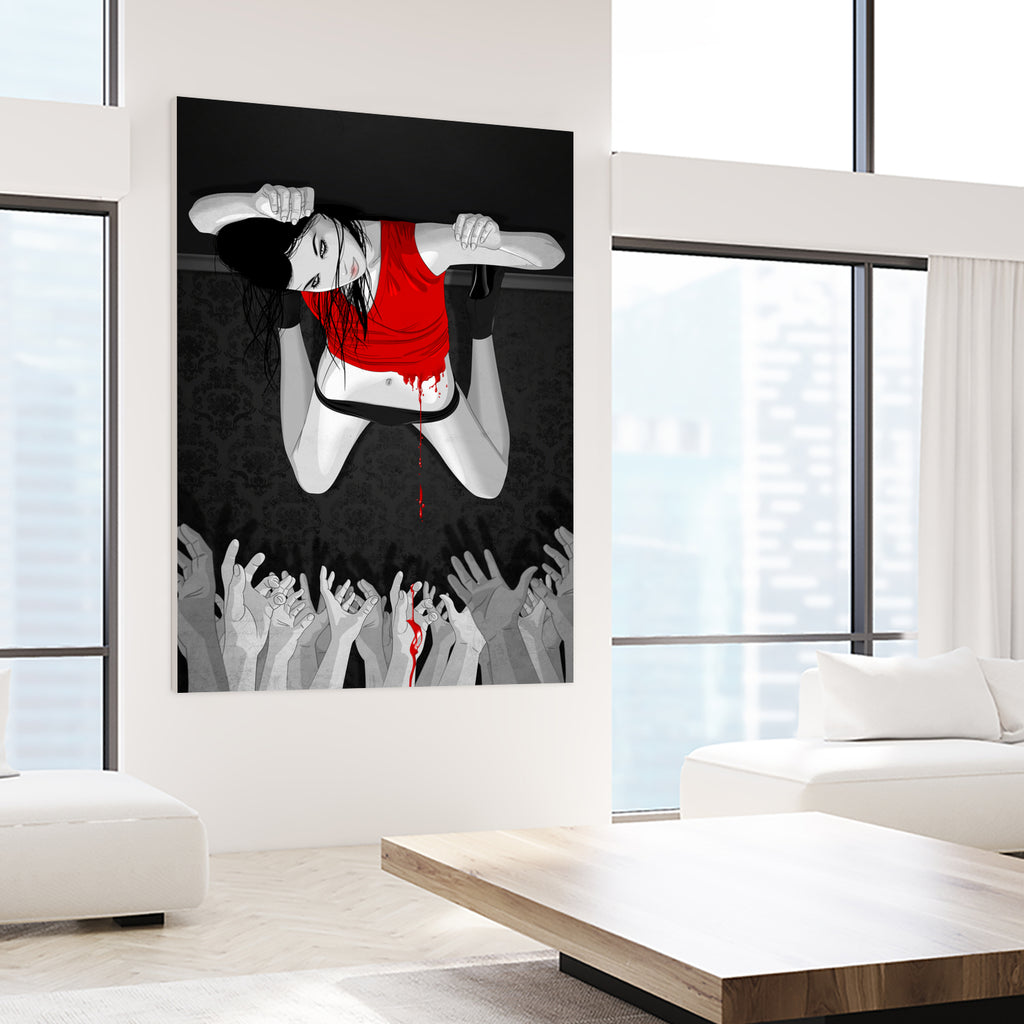 Every Angel Is Terror by Vassilis Dimitros on GIANT ART - black digital painting