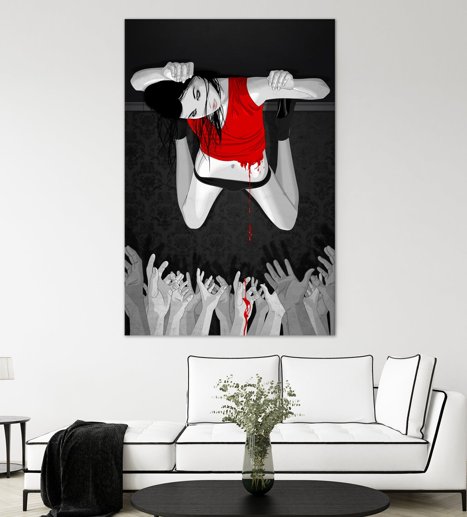 Every Angel Is Terror by Vassilis Dimitros on GIANT ART - black digital painting