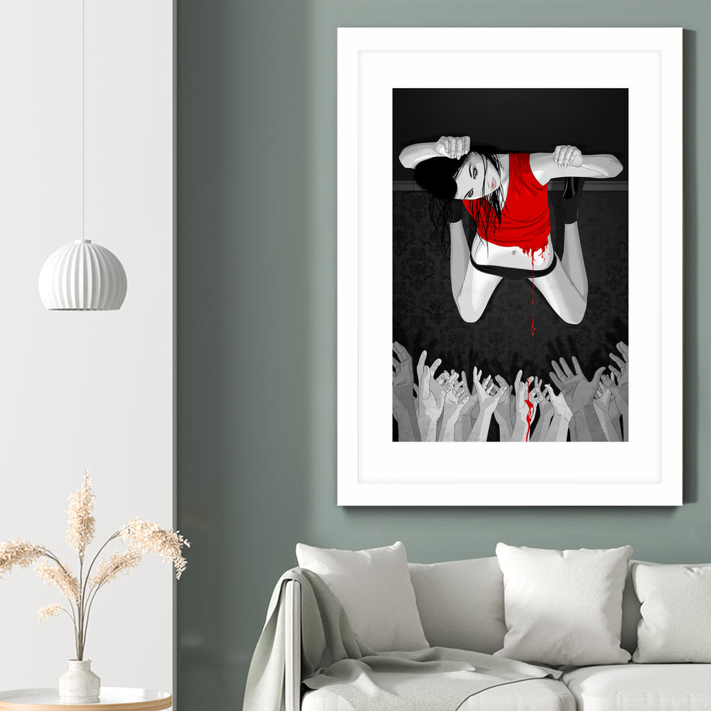 Every Angel Is Terror by Vassilis Dimitros on GIANT ART - black digital painting