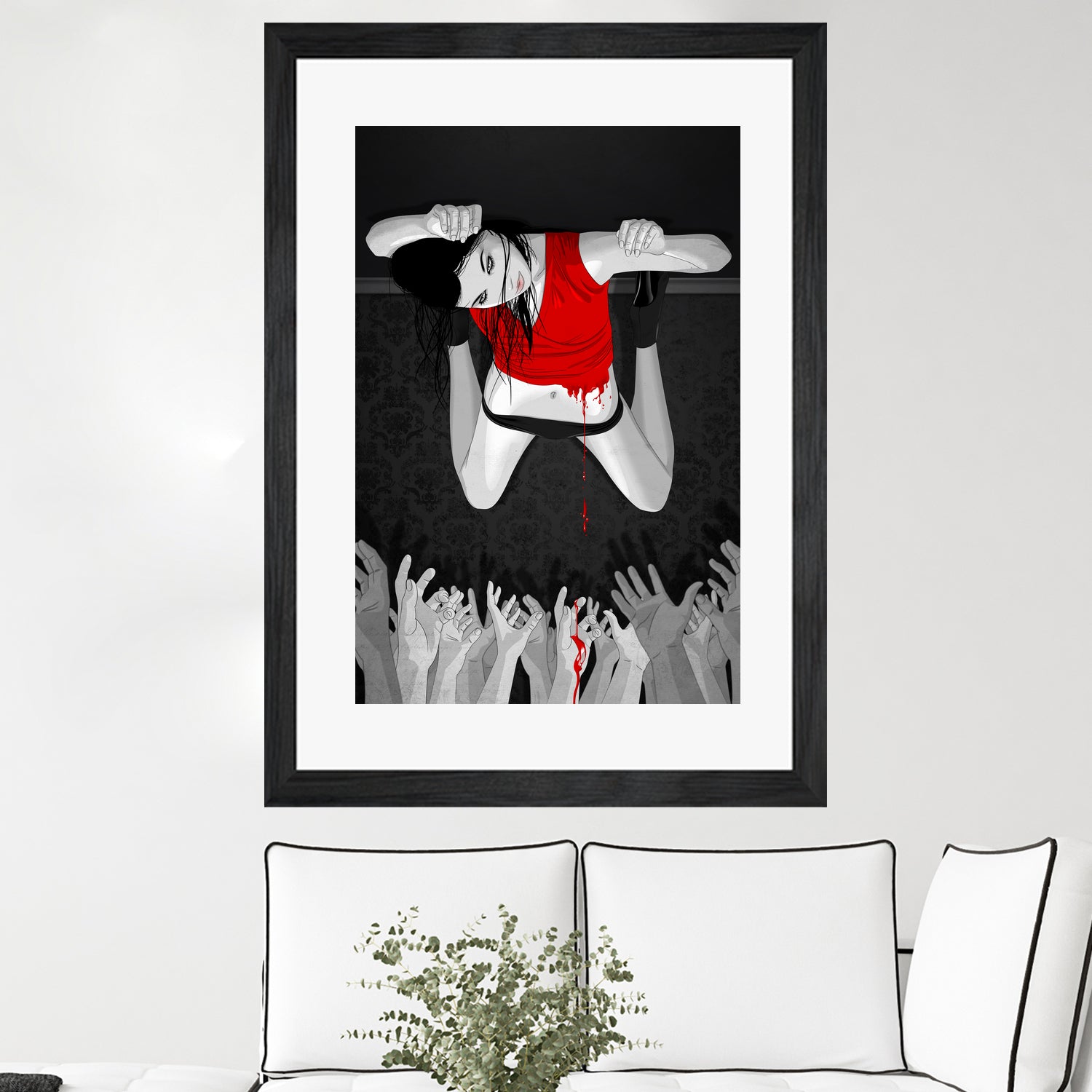 Every Angel Is Terror by Vassilis Dimitros on GIANT ART - black digital painting