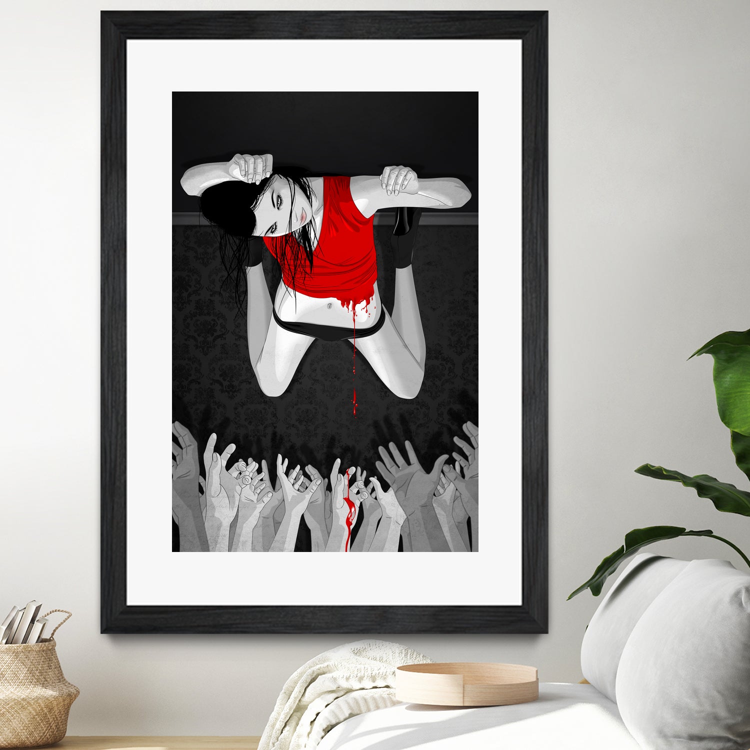 Every Angel Is Terror by Vassilis Dimitros on GIANT ART - black digital painting