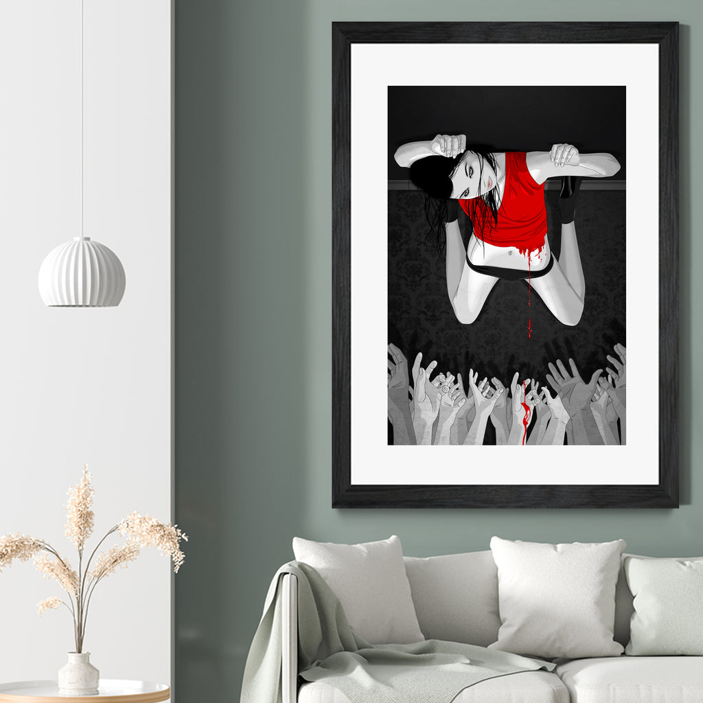 Every Angel Is Terror by Vassilis Dimitros on GIANT ART - black digital painting