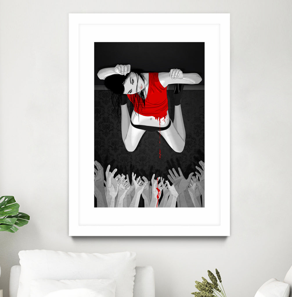 Every Angel Is Terror by Vassilis Dimitros on GIANT ART - black digital painting