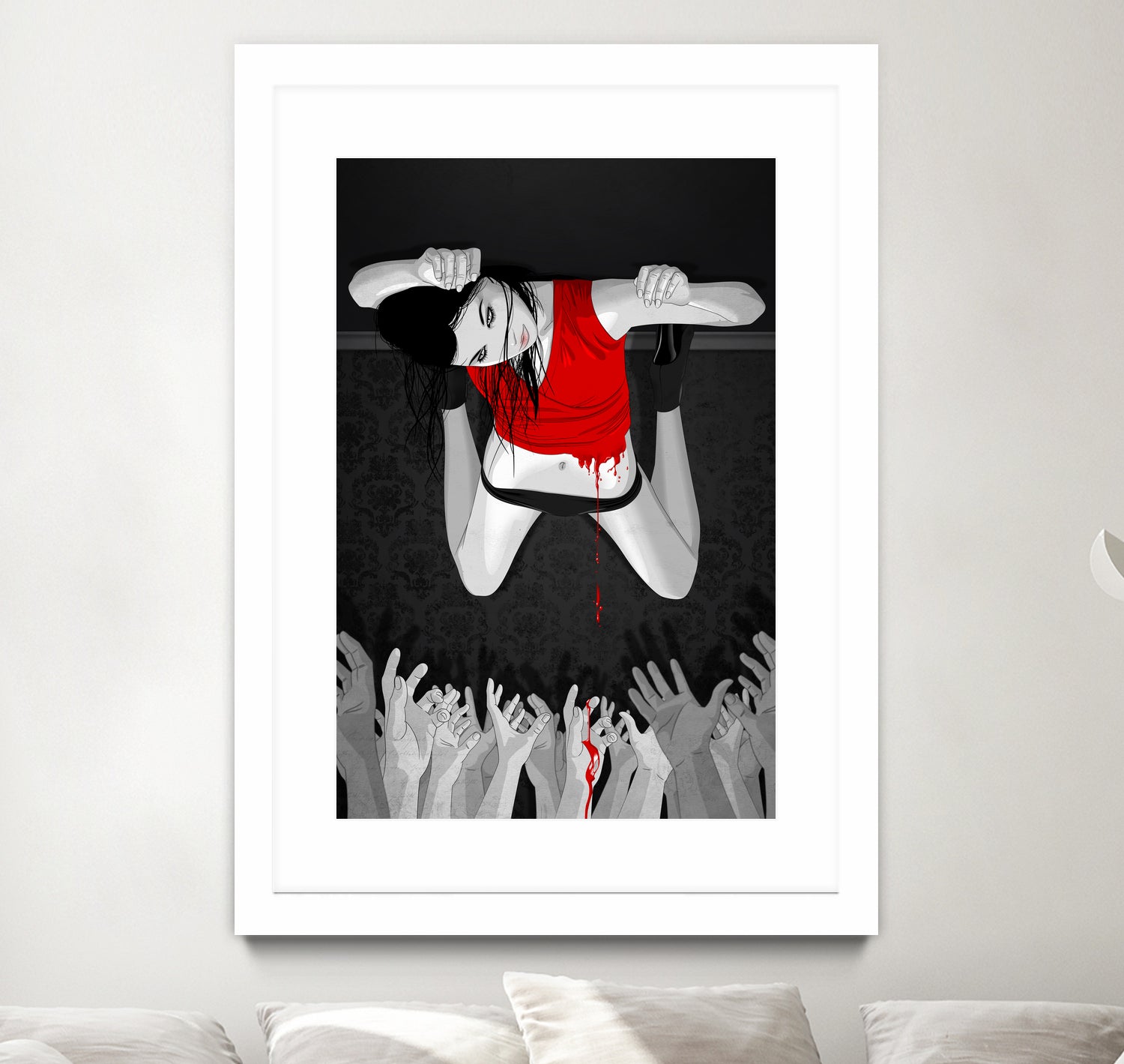 Every Angel Is Terror by Vassilis Dimitros on GIANT ART - black digital painting