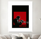 MILES / DAVIS [A Kind of Red][by felixx / 2016] by Aeffe Felis on GIANT ART - black vector illustration