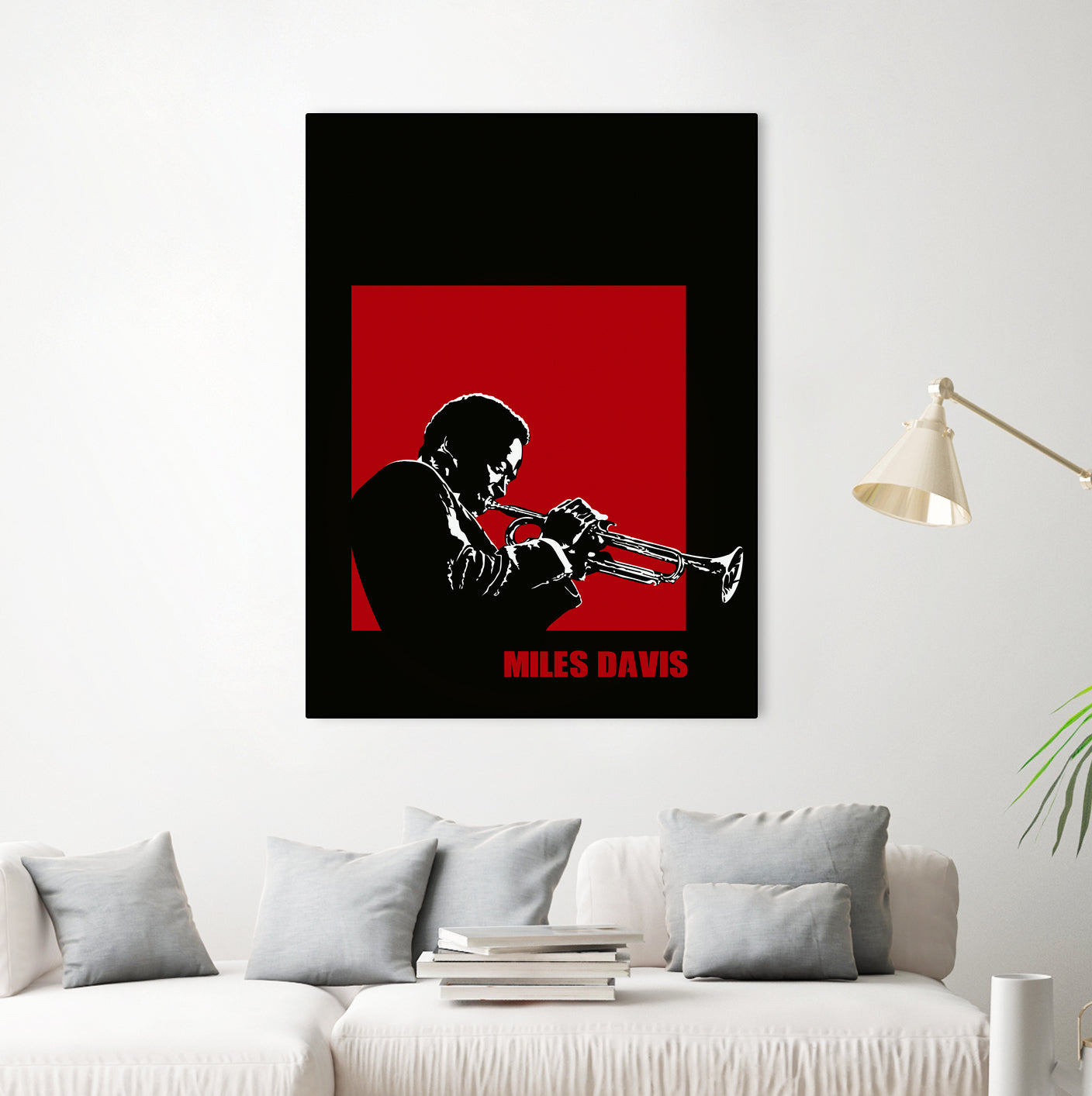 MILES / DAVIS [A Kind of Red][by felixx / 2016] by Aeffe Felis on GIANT ART - black vector illustration