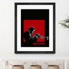 MILES / DAVIS [A Kind of Red][by felixx / 2016] by Aeffe Felis on GIANT ART - black vector illustration