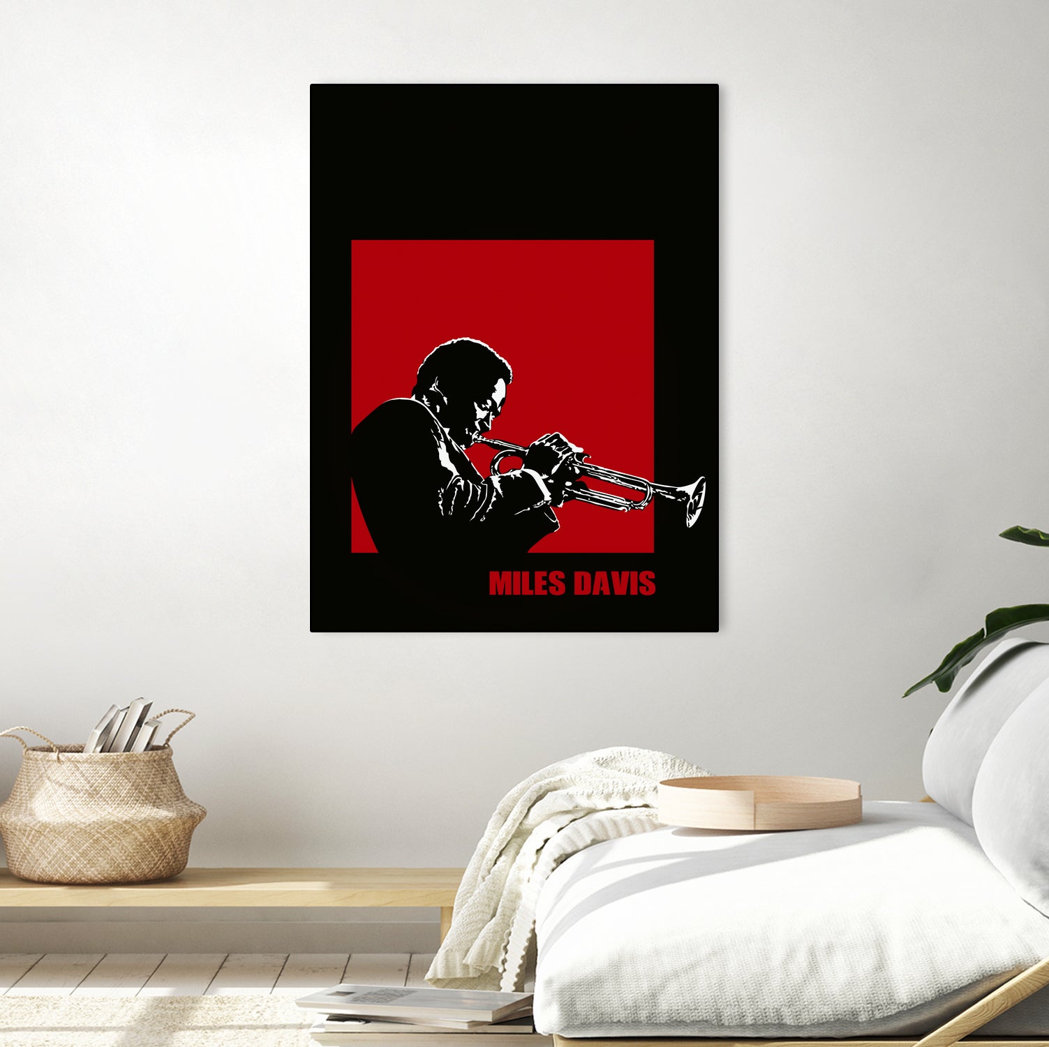 MILES / DAVIS [A Kind of Red][by felixx / 2016] by Aeffe Felis on GIANT ART - black vector illustration