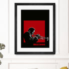 MILES / DAVIS [A Kind of Red][by felixx / 2016] by Aeffe Felis on GIANT ART - black vector illustration