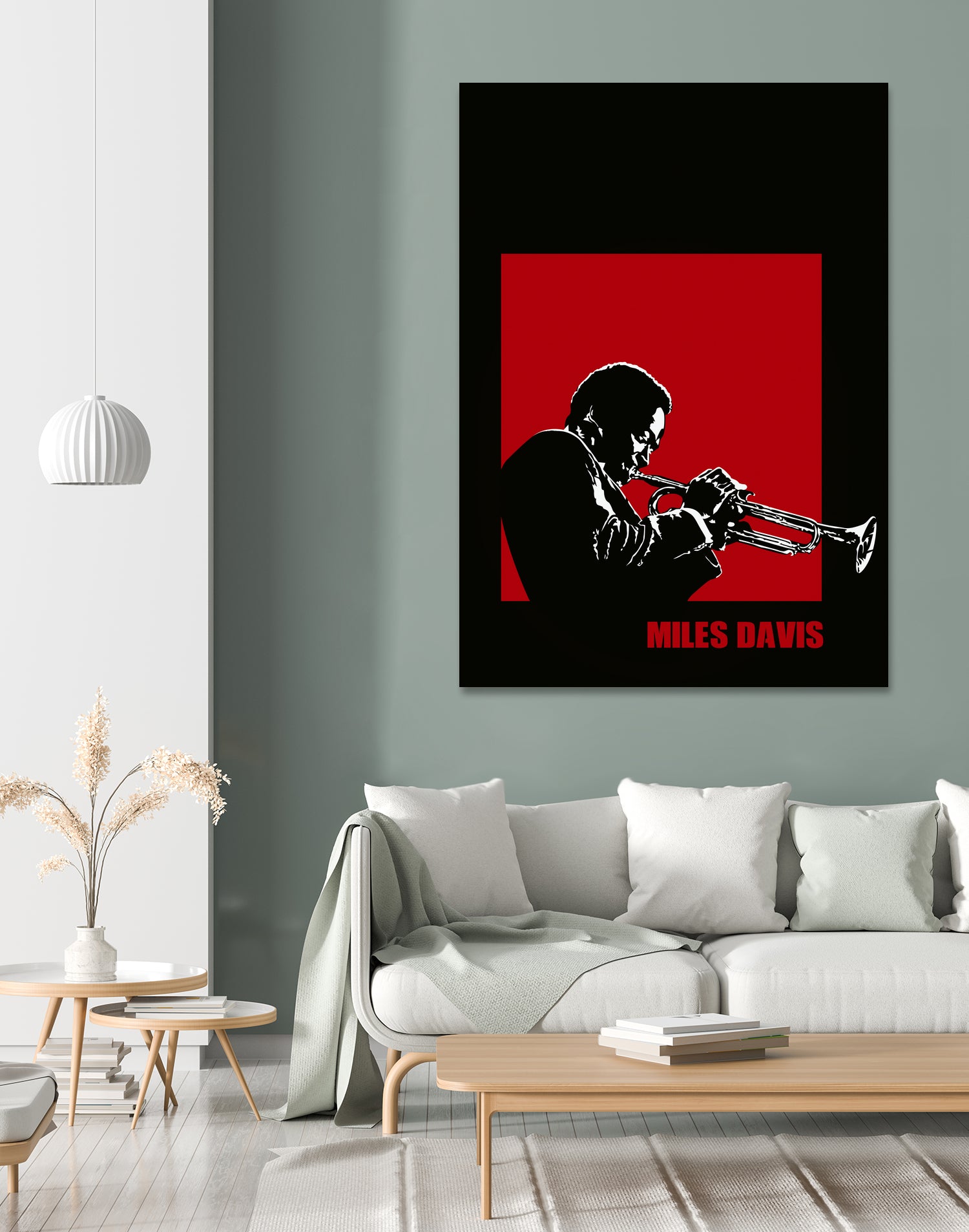 MILES / DAVIS [A Kind of Red][by felixx / 2016] by Aeffe Felis on GIANT ART - black vector illustration