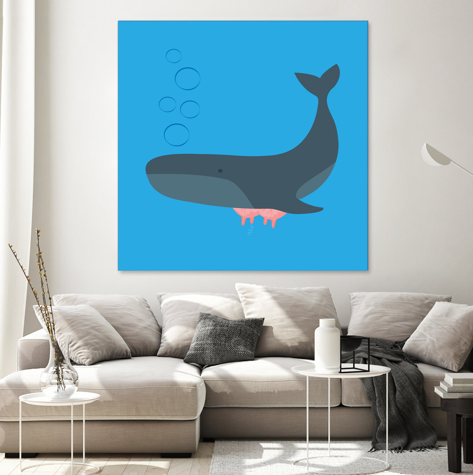 Whale Udder by Ryan Foster on GIANT ART - blue digital drawing