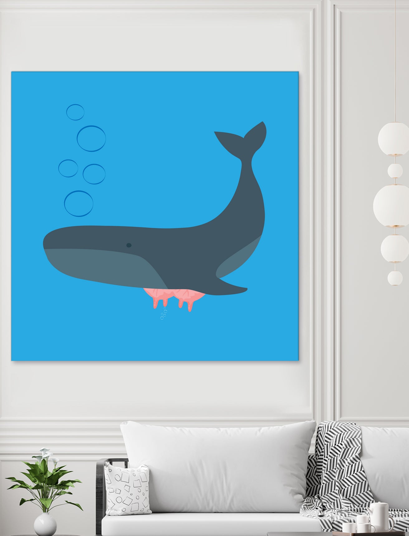 Whale Udder by Ryan Foster on GIANT ART - blue digital drawing