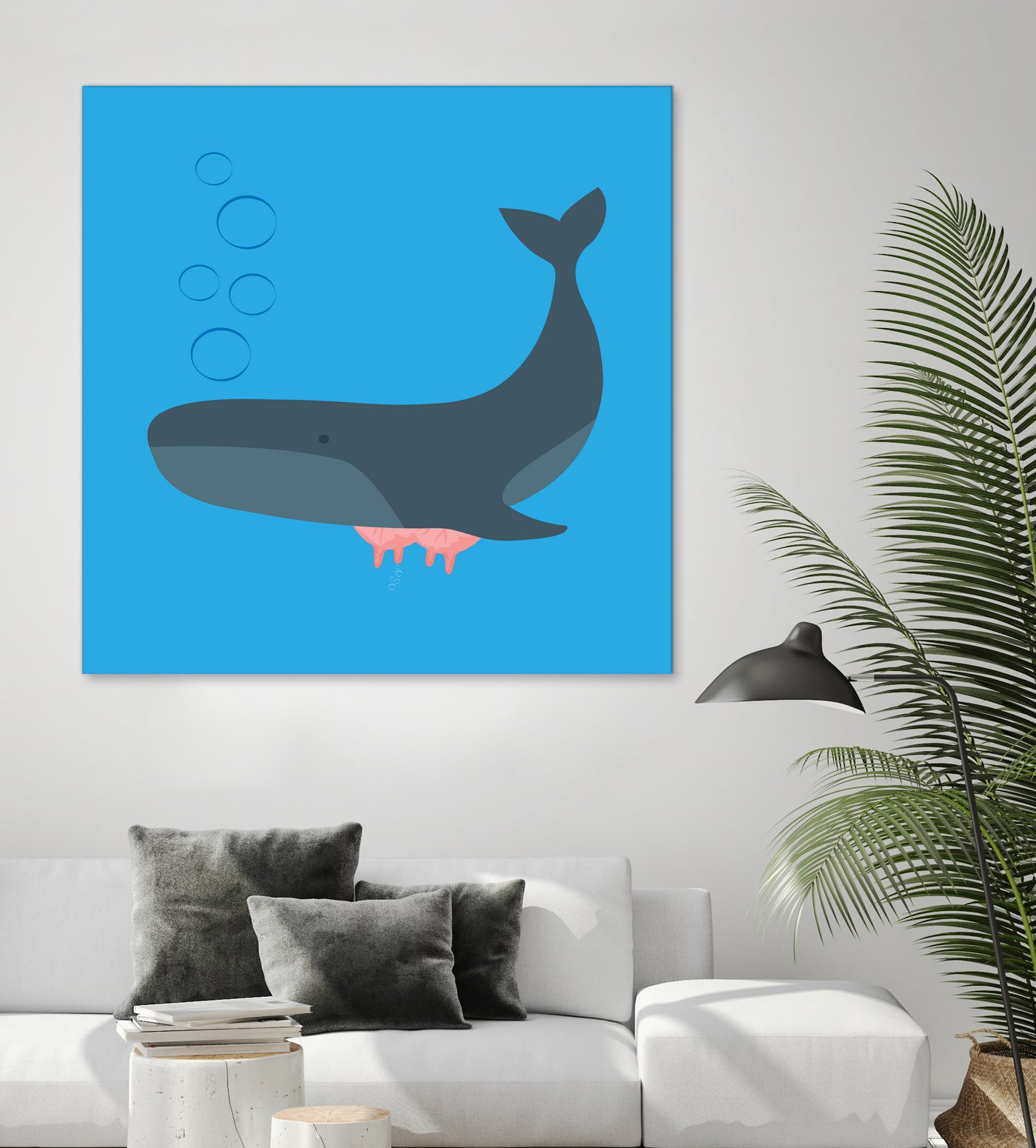 Whale Udder by Ryan Foster on GIANT ART - blue digital drawing