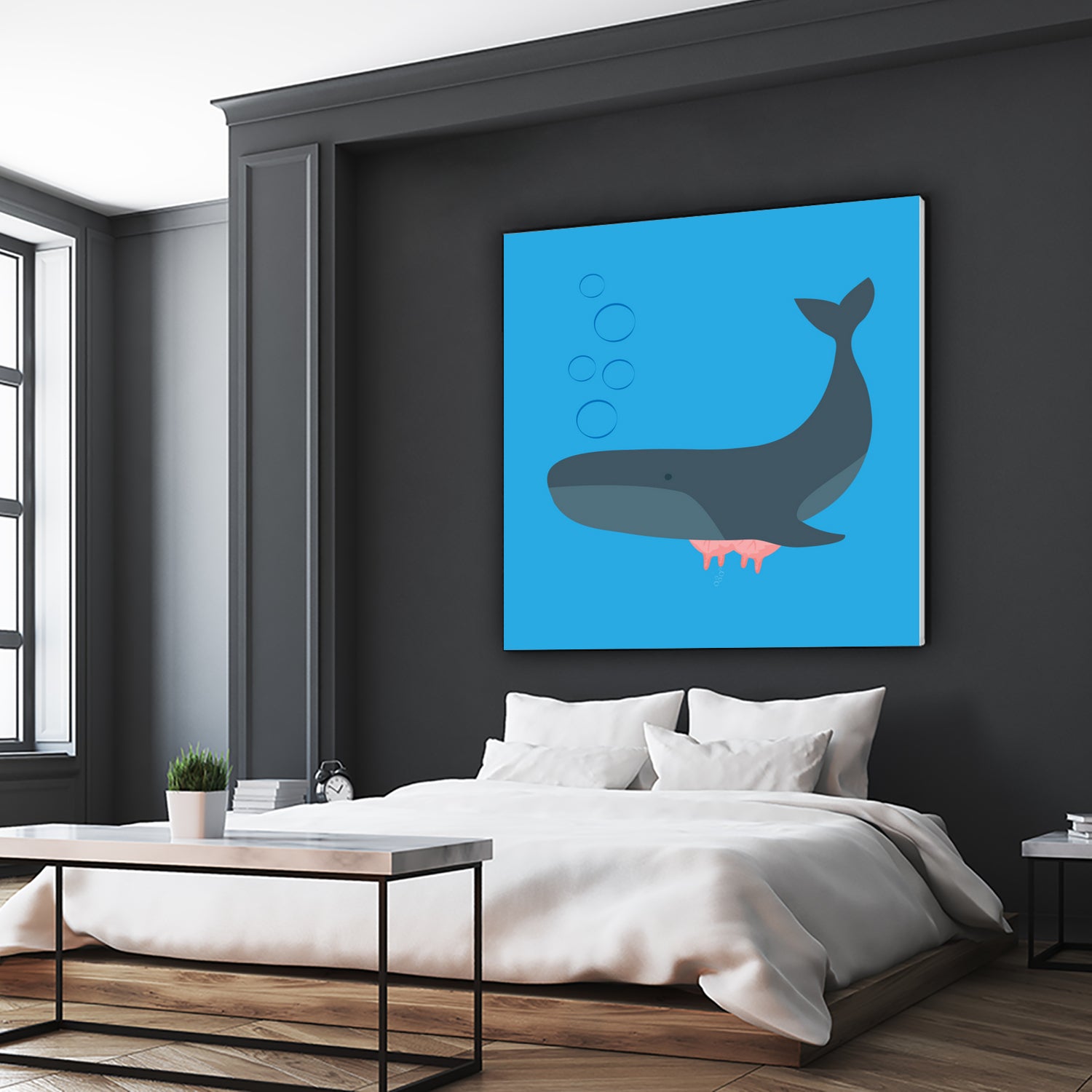 Whale Udder by Ryan Foster on GIANT ART - blue digital drawing