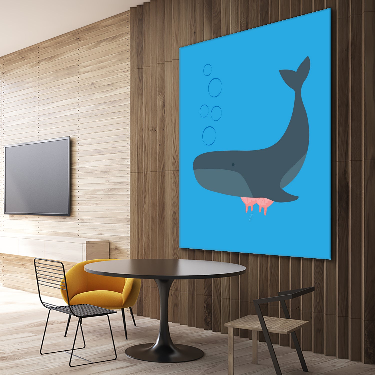 Whale Udder by Ryan Foster on GIANT ART - blue digital drawing