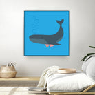 Whale Udder by Ryan Foster on GIANT ART - blue digital drawing