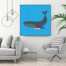 Whale Udder by Ryan Foster on GIANT ART - blue digital drawing