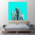 Majestic Cactus by Dominique Van Roey on GIANT ART - blue photo manipulation