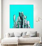 Majestic Cactus by Dominique Van Roey on GIANT ART - blue photo manipulation