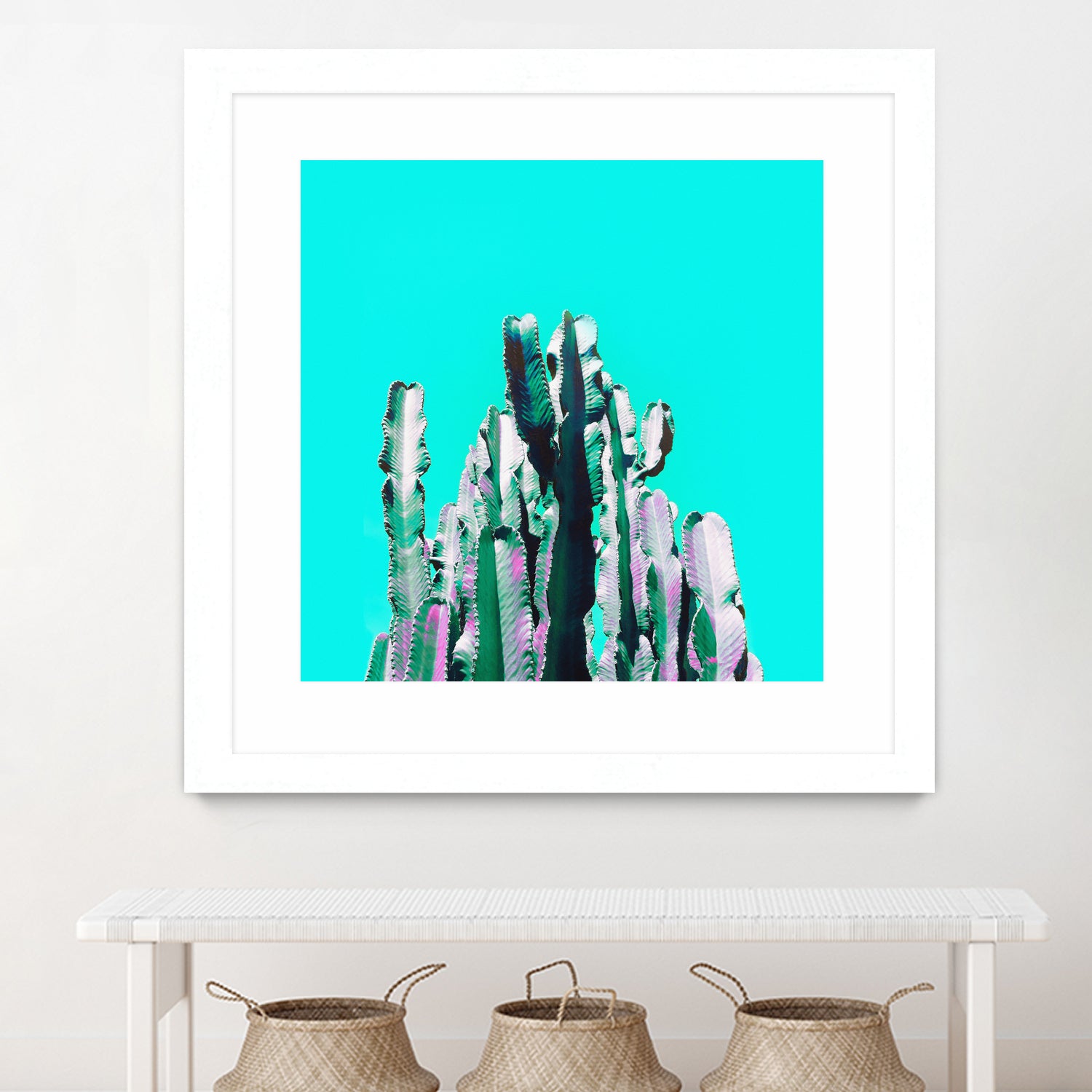 Majestic Cactus by Dominique Van Roey on GIANT ART - blue photo manipulation