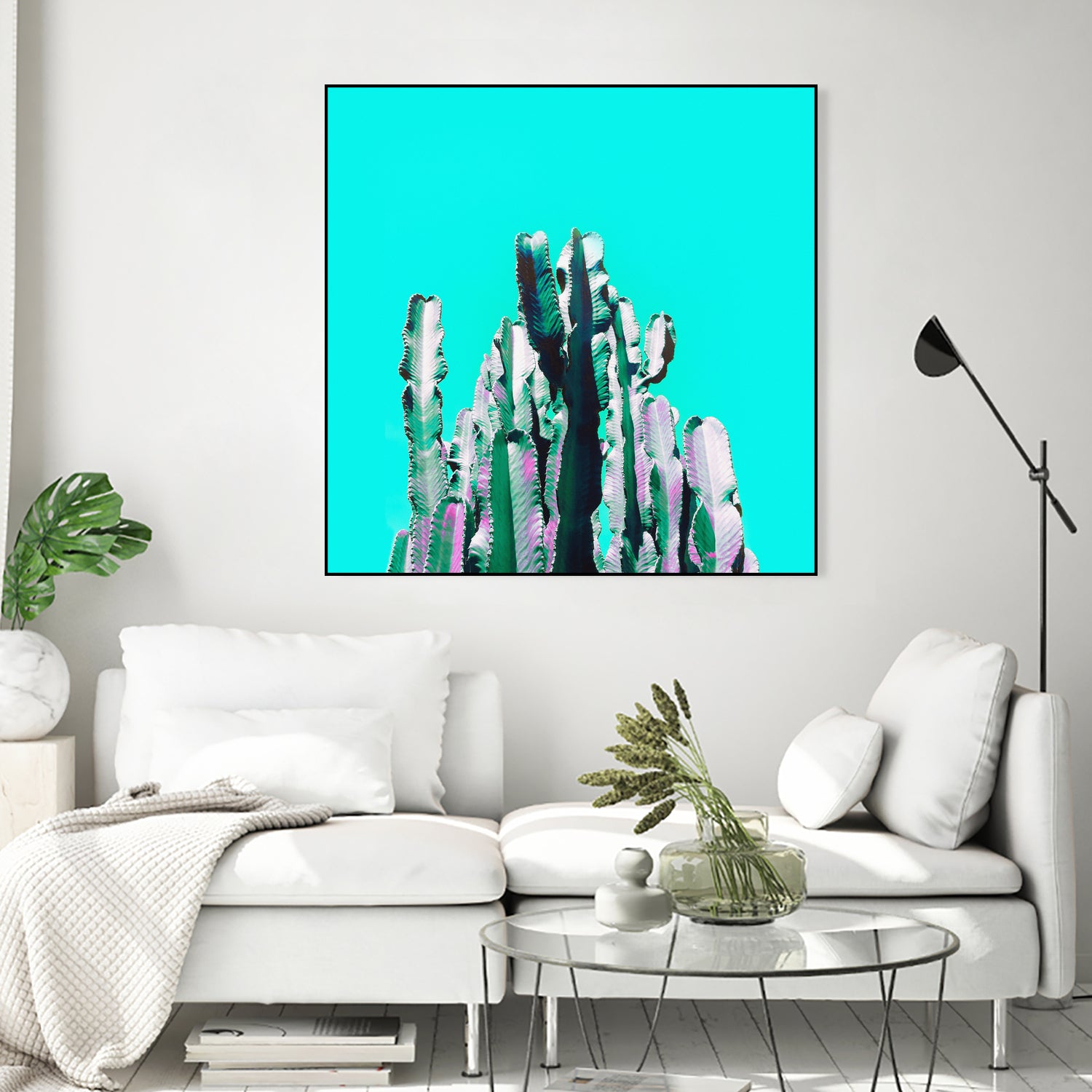 Majestic Cactus by Dominique Van Roey on GIANT ART - blue photo manipulation