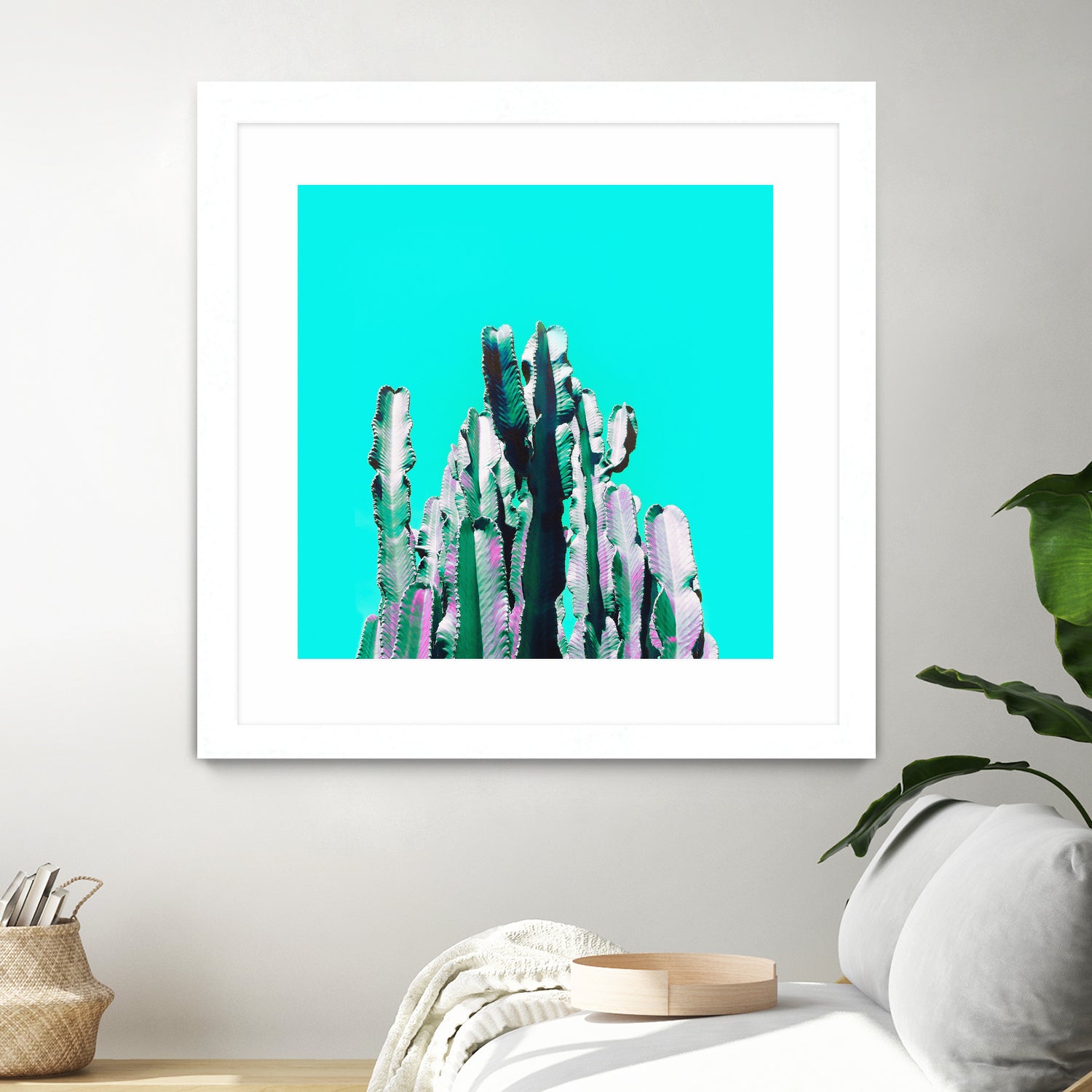 Majestic Cactus by Dominique Van Roey on GIANT ART - blue photo manipulation