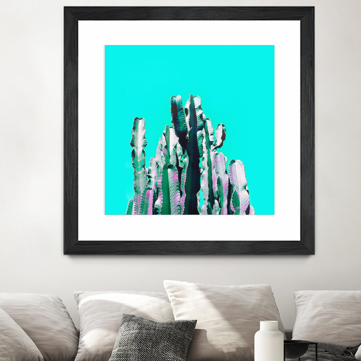 Majestic Cactus by Dominique Van Roey on GIANT ART - blue photo manipulation