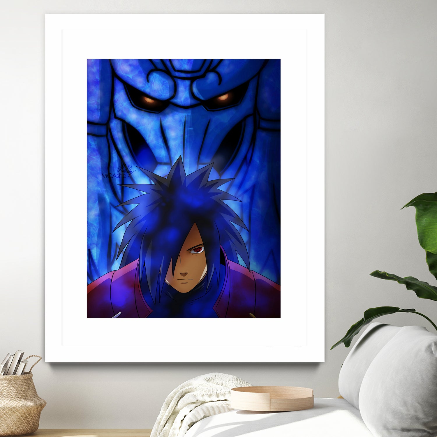 susanoo madara by MCAshe 24 on GIANT ART - blue character design