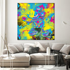 Dipopai - Bring the fight - Yellow by Neo Dhlamini on GIANT ART - yellow digital painting