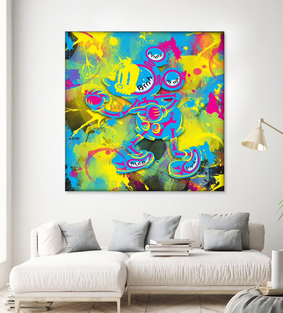 Dipopai - Bring the fight - Yellow by Neo Dhlamini on GIANT ART - yellow digital painting