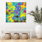 Dipopai - Bring the fight - Yellow by Neo Dhlamini on GIANT ART - yellow digital painting