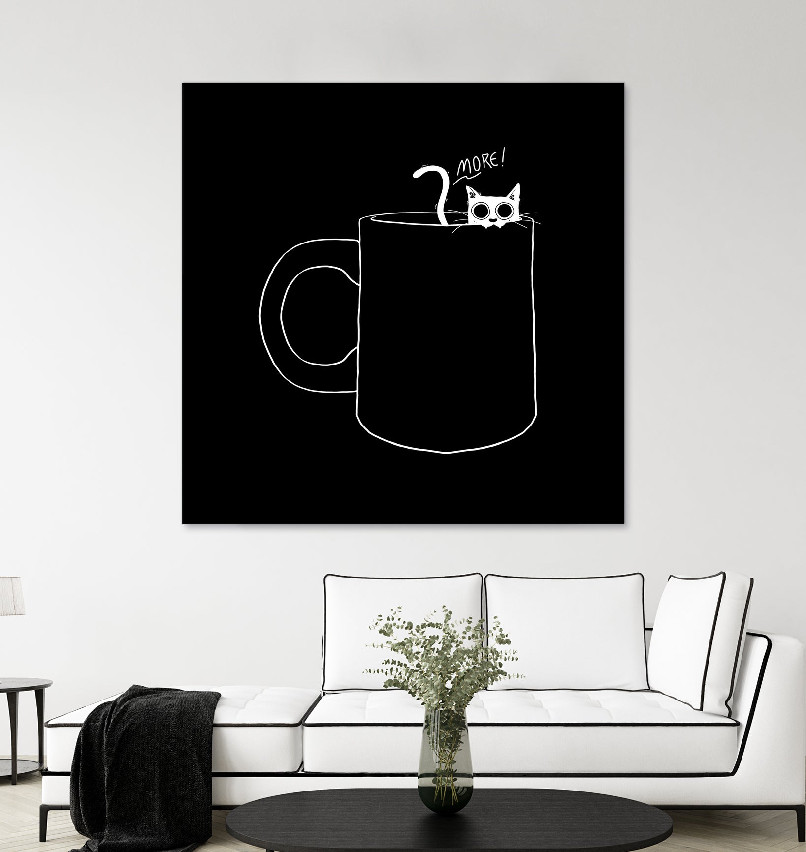 I Need Coffee by Tobias Fonseca on GIANT ART - black digital drawing