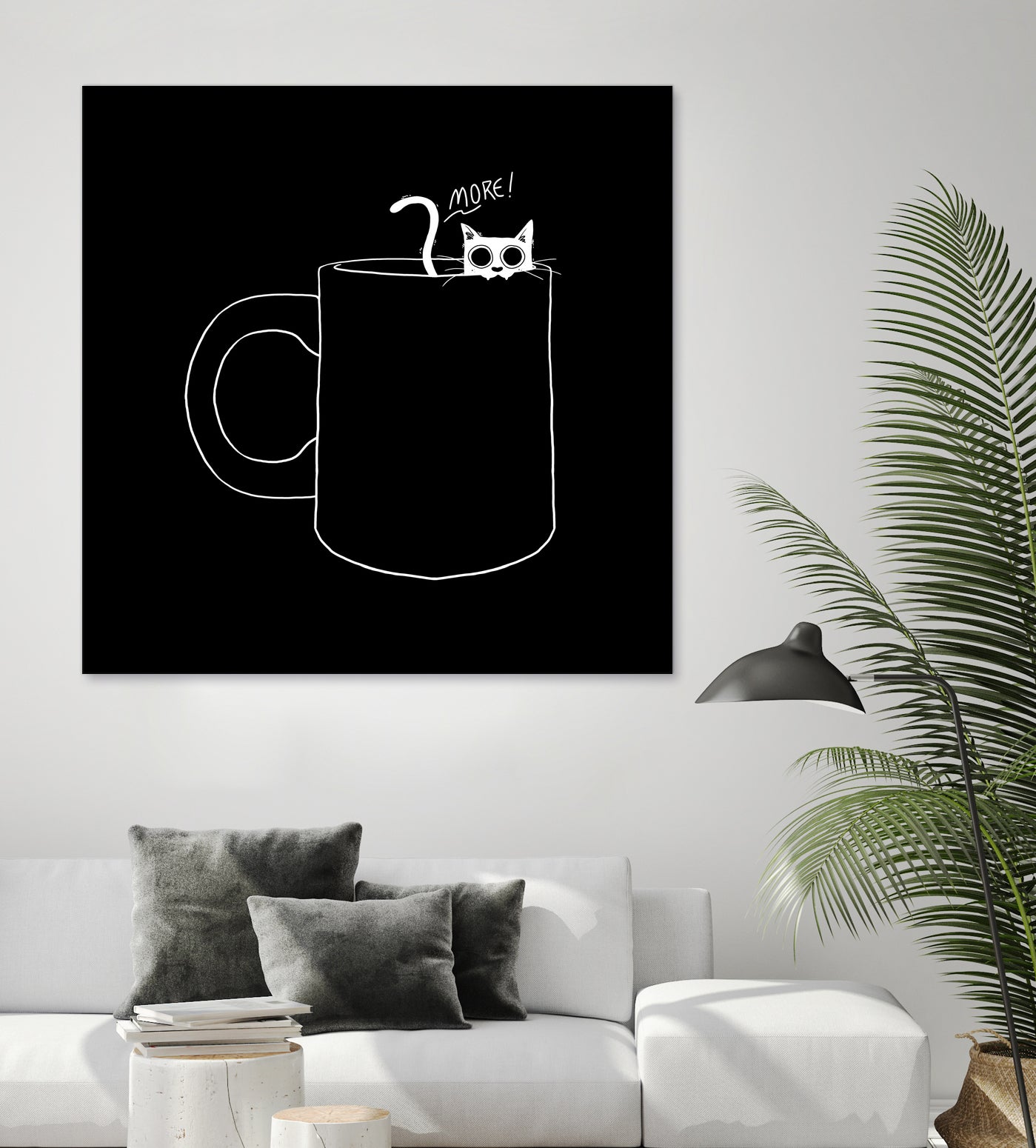 I Need Coffee by Tobias Fonseca on GIANT ART - black digital drawing