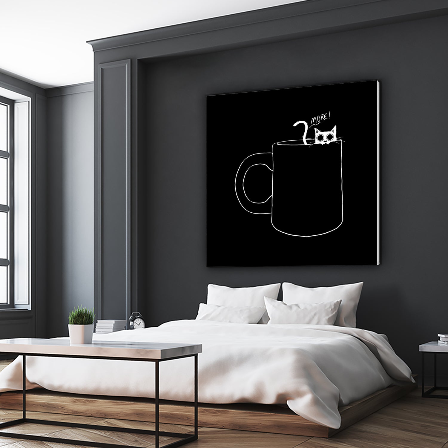 I Need Coffee by Tobias Fonseca on GIANT ART - black digital drawing