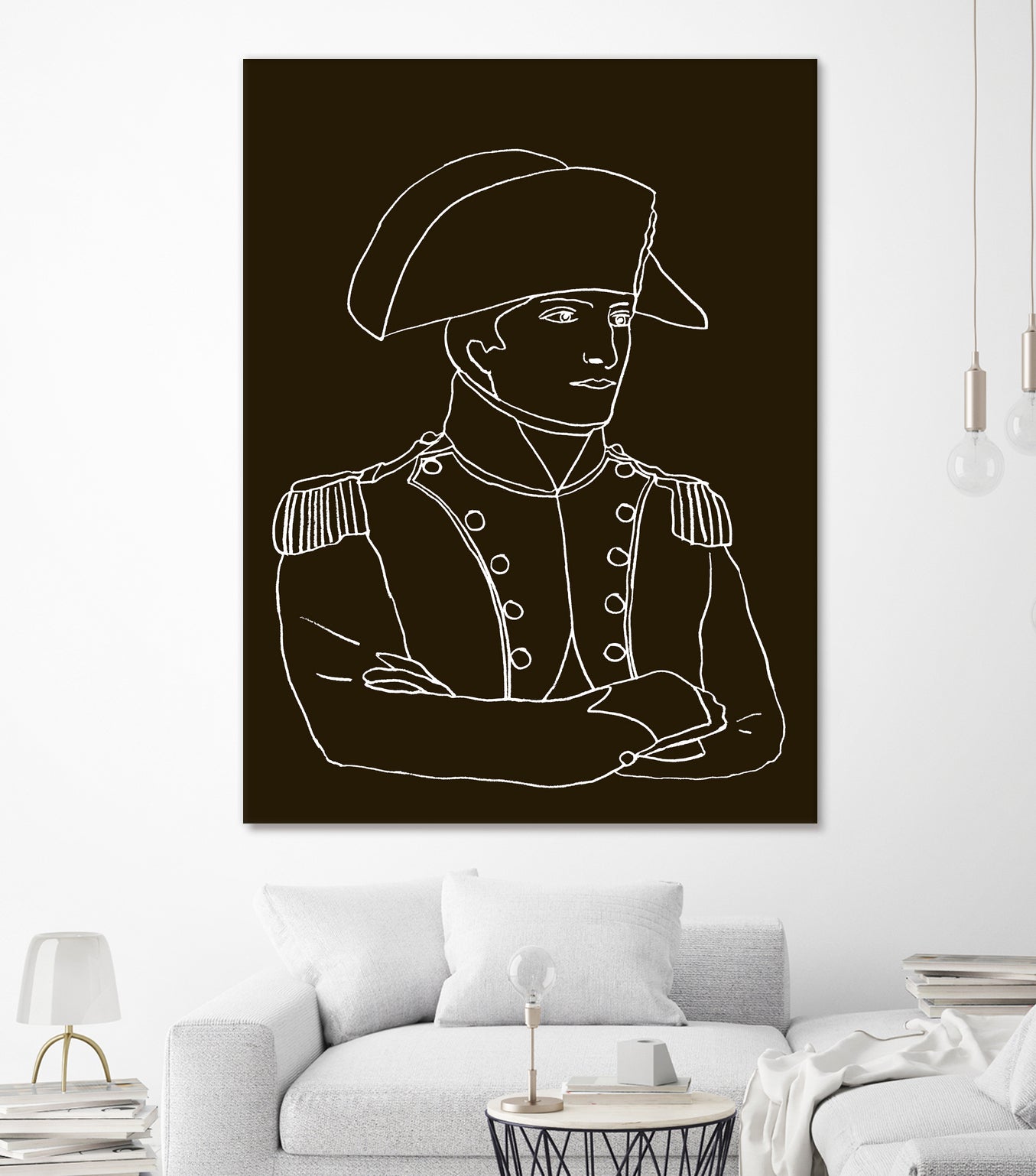 NAPOLEON WHITE LINES by Thomas Fernez on GIANT ART - black digital drawing