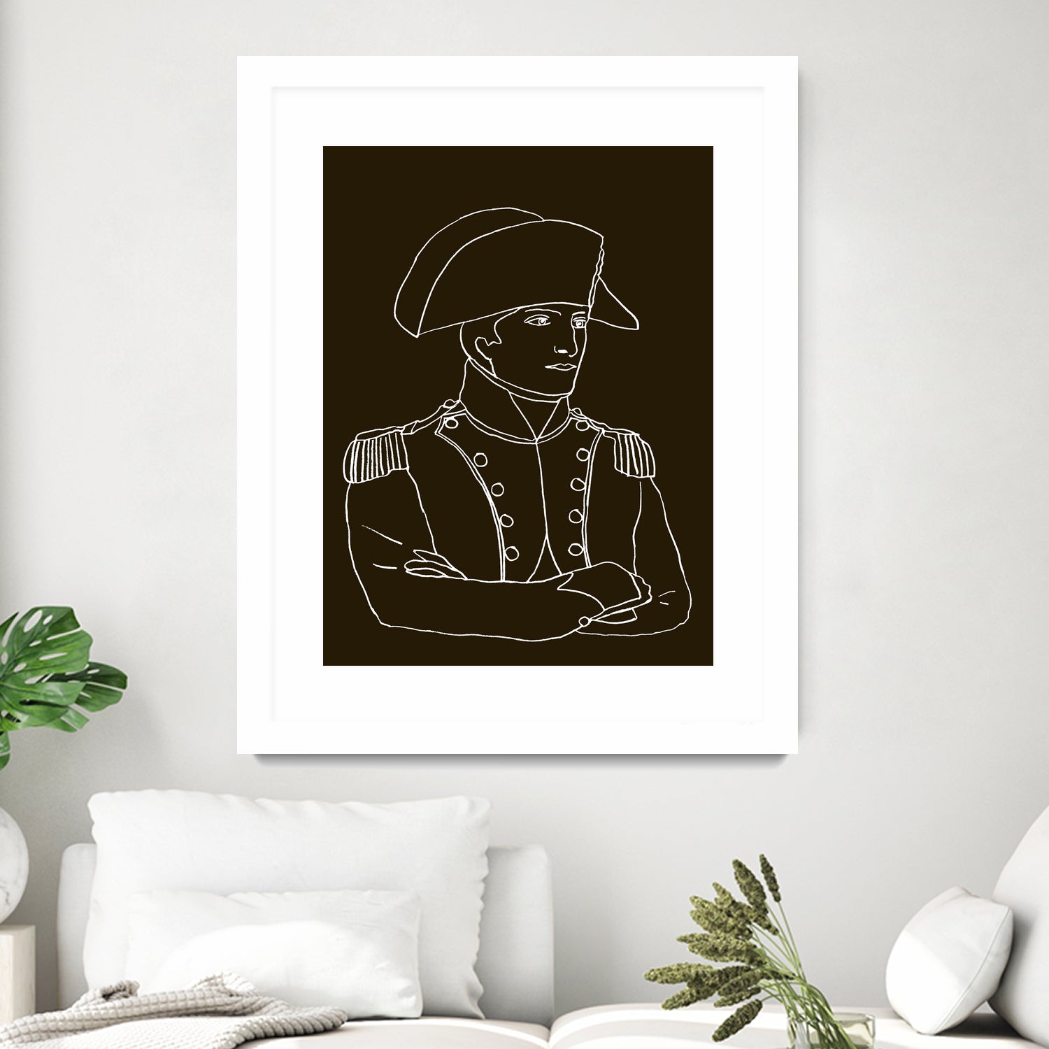 NAPOLEON WHITE LINES by Thomas Fernez on GIANT ART - black digital drawing