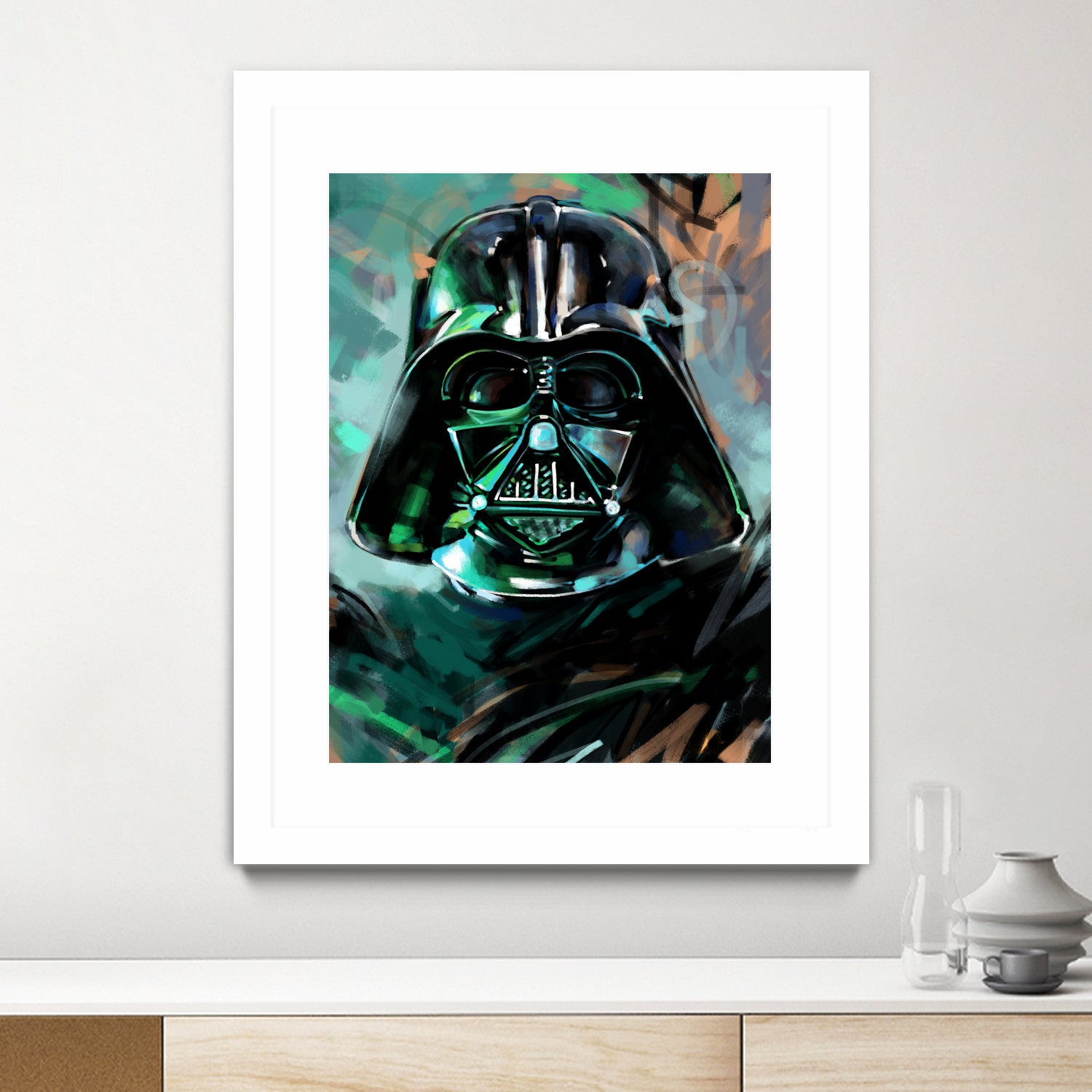 Darth Vader by Dmitry Belov on GIANT ART - blue digital painting