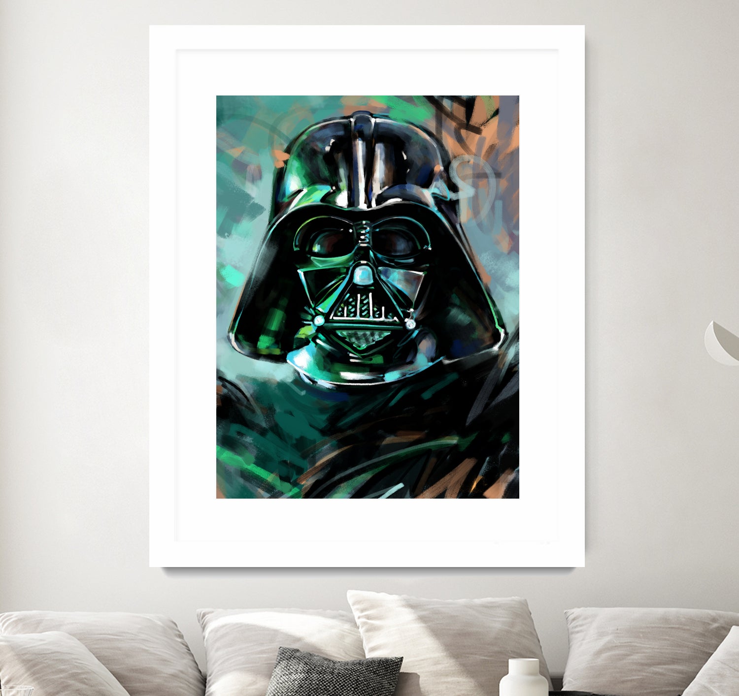 Darth Vader by Dmitry Belov on GIANT ART - blue digital painting