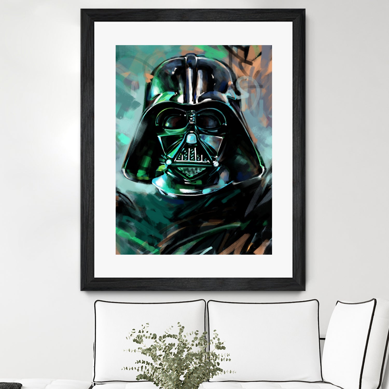 Darth Vader by Dmitry Belov on GIANT ART - blue digital painting