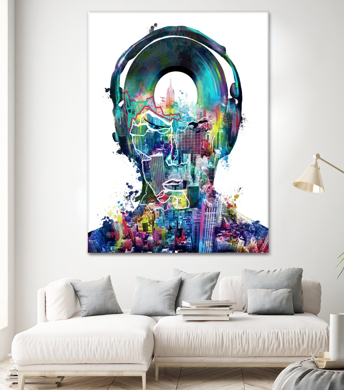 new york  city sound colorful by Bekim Mehovic on GIANT ART - white digital painting