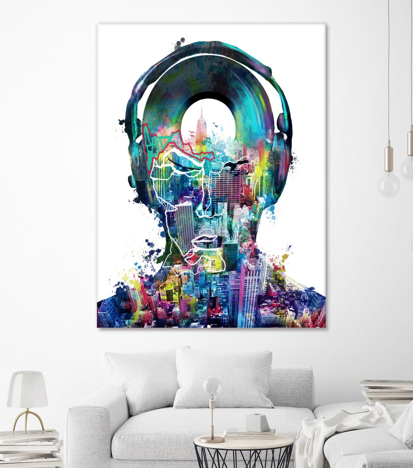 new york  city sound colorful by Bekim Mehovic on GIANT ART - white digital painting