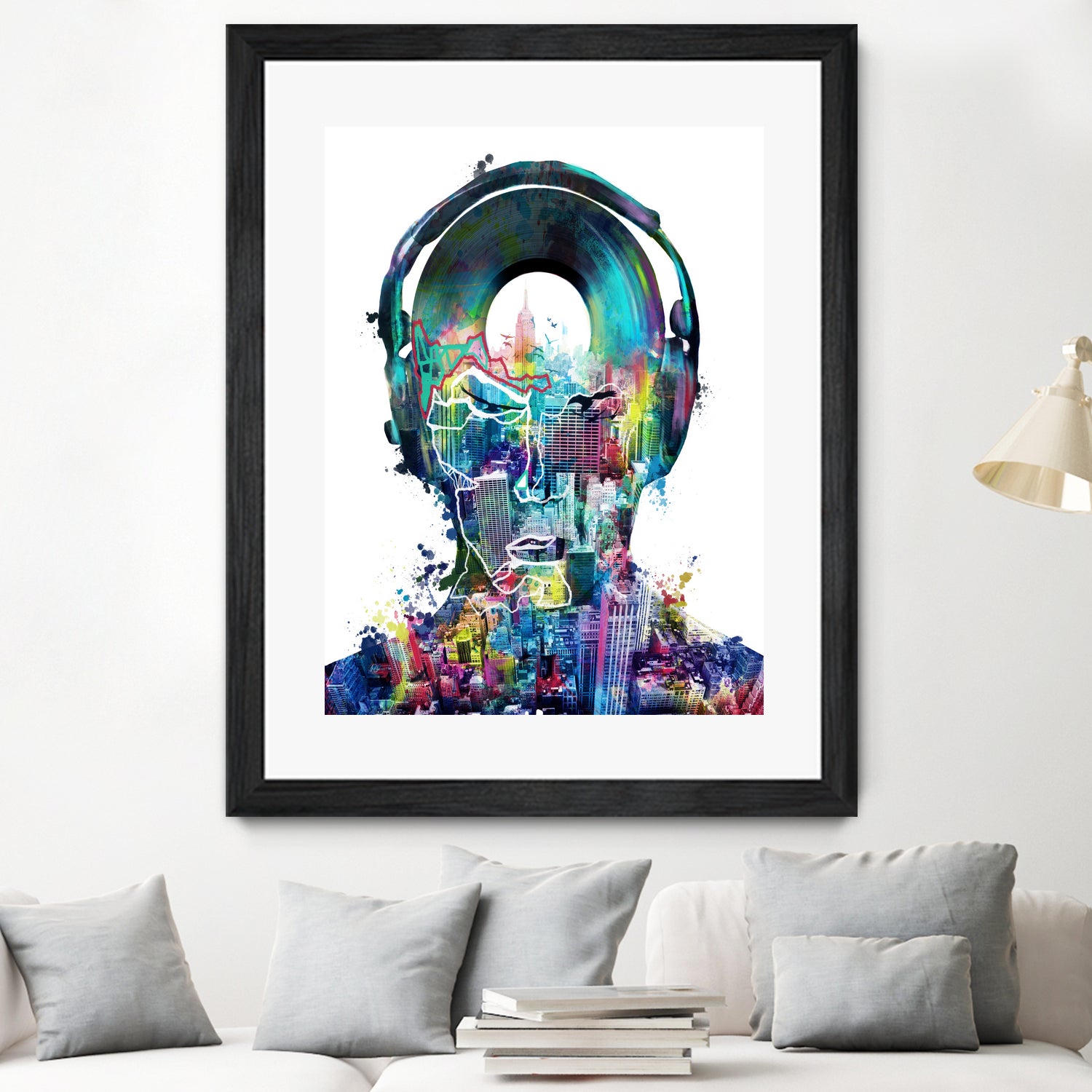 new york  city sound colorful by Bekim Mehovic on GIANT ART - white digital painting