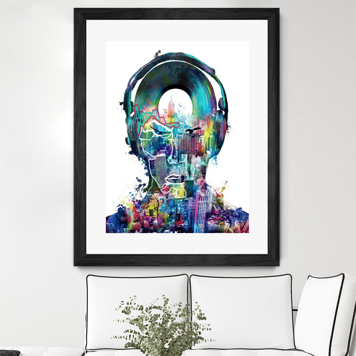 new york  city sound colorful by Bekim Mehovic on GIANT ART - white digital painting