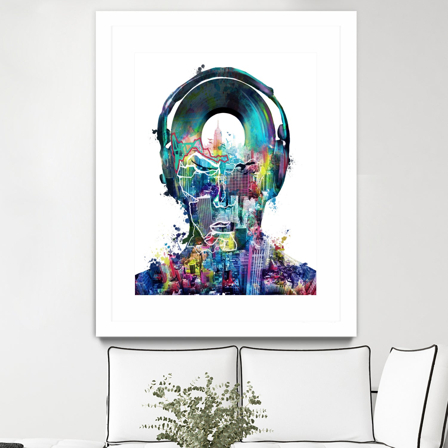 new york  city sound colorful by Bekim Mehovic on GIANT ART - white digital painting