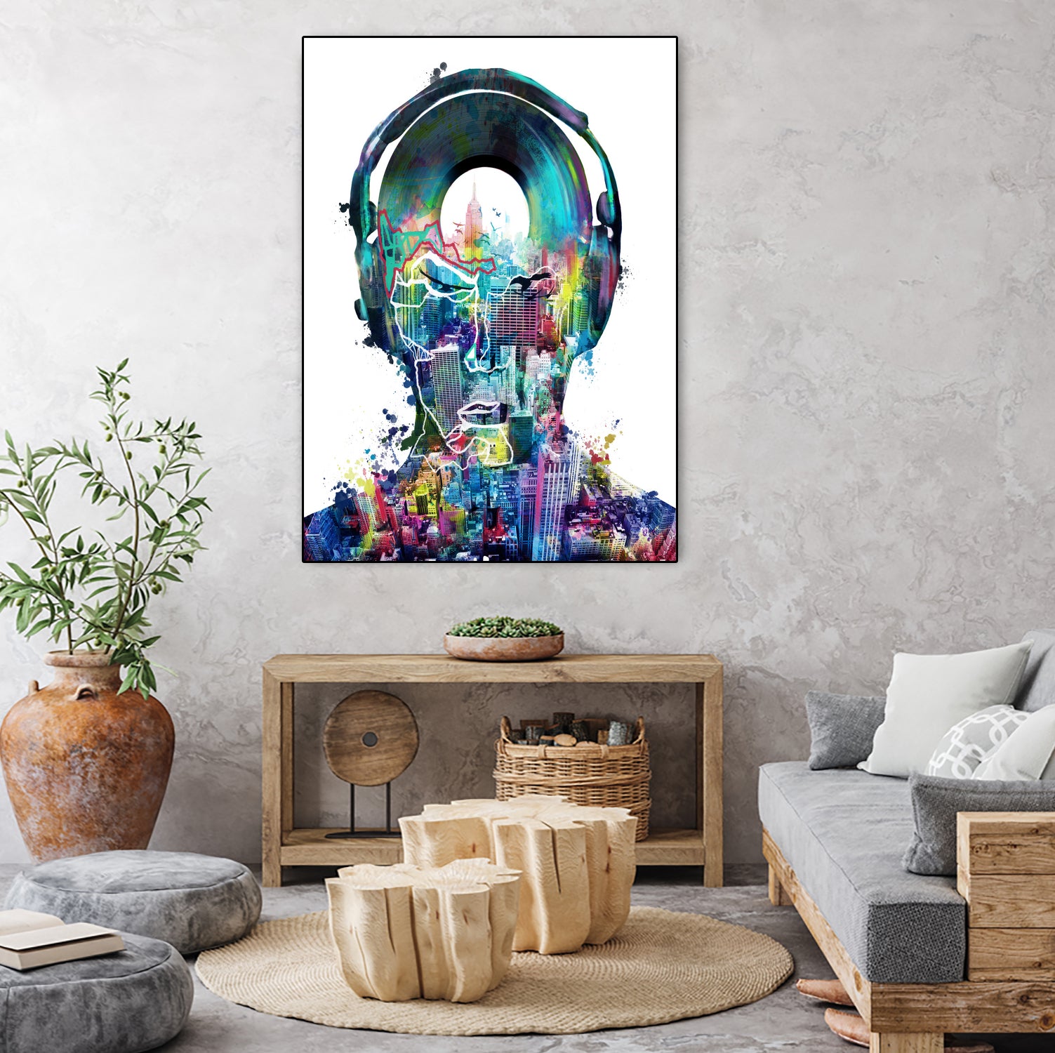 new york  city sound colorful by Bekim Mehovic on GIANT ART - white digital painting