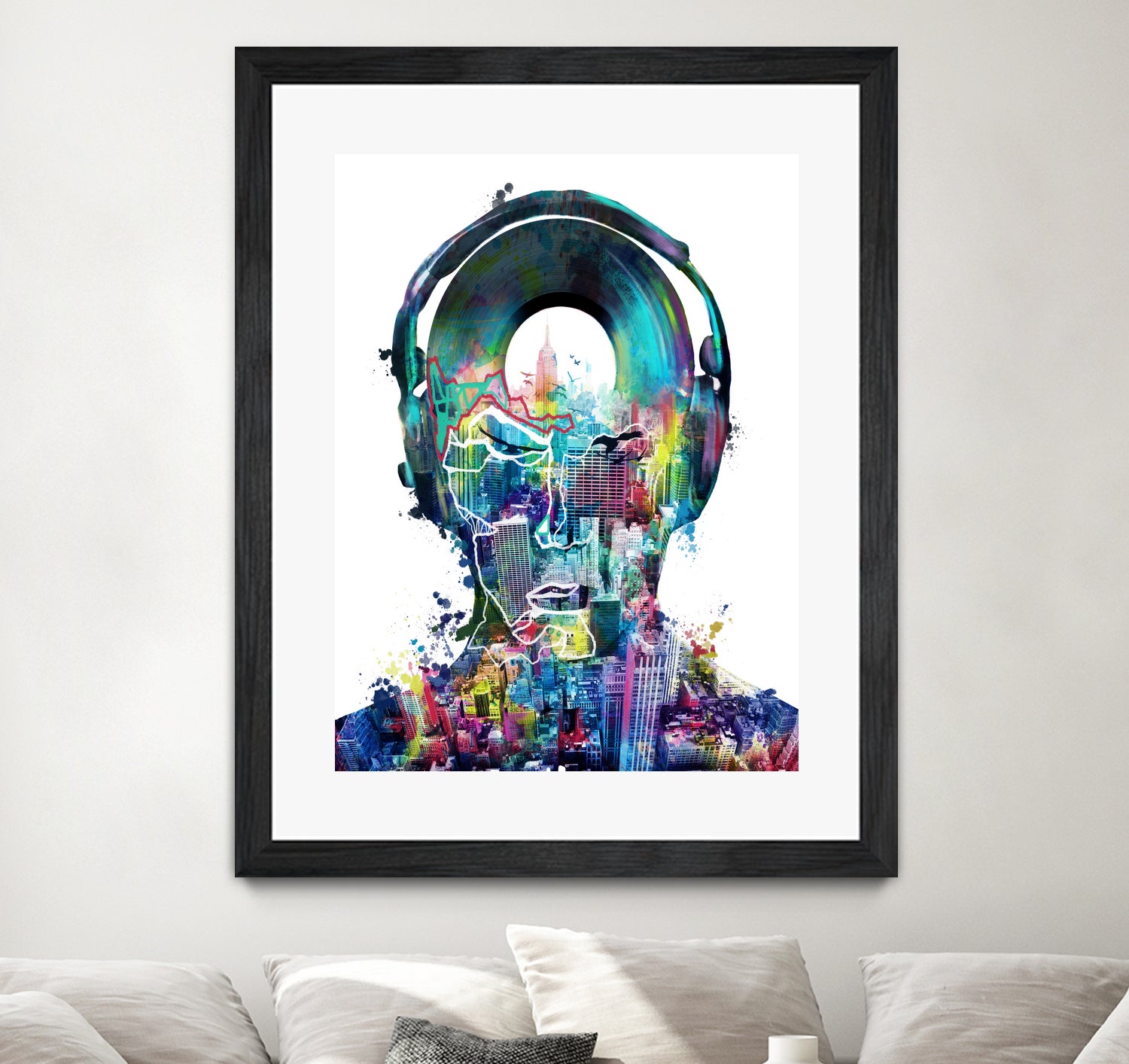 new york  city sound colorful by Bekim Mehovic on GIANT ART - white digital painting