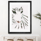 Tiger's Tranquility by Romina Lutz on GIANT ART - white digital painting