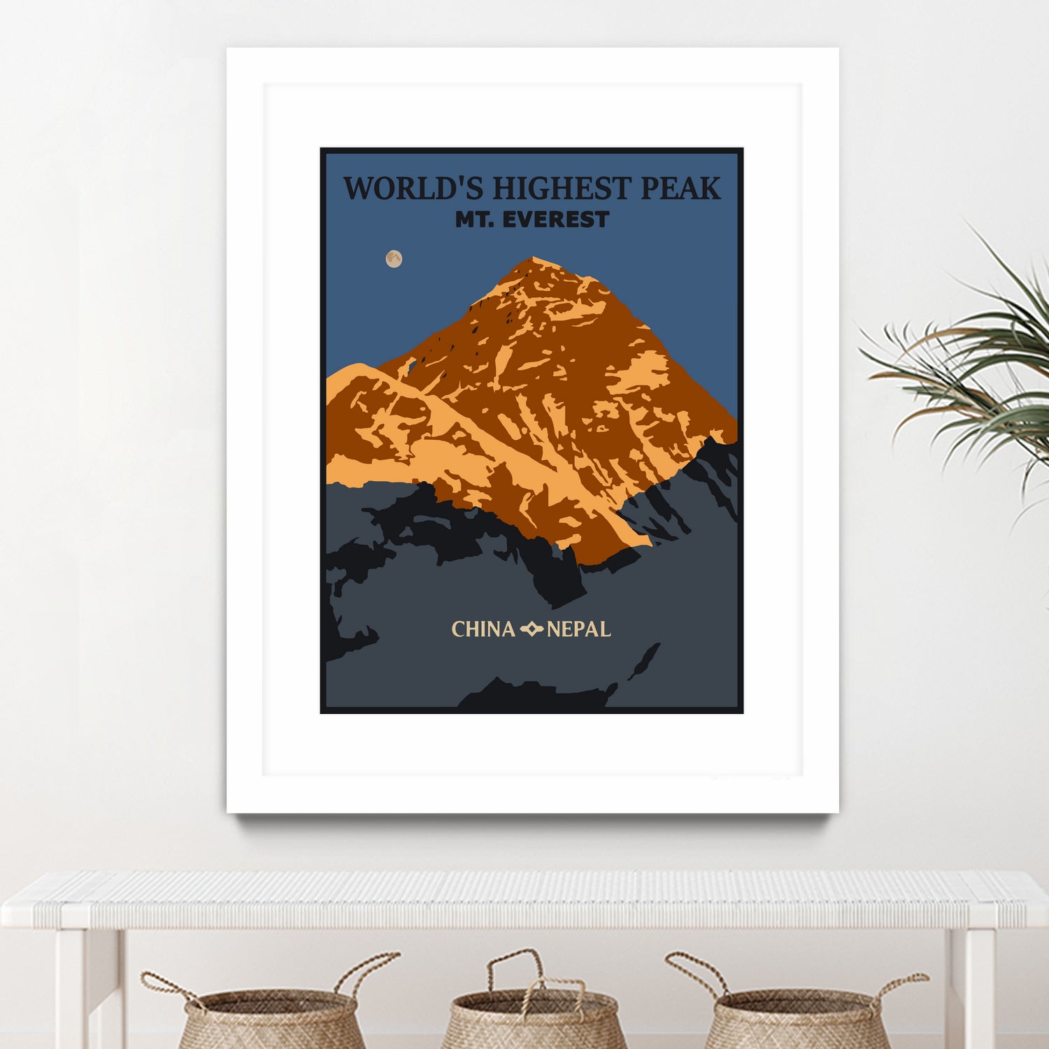 Everest by Sean Womack on GIANT ART - blue digital drawing